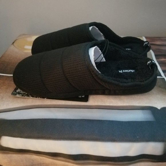 HURLEY Duke Faux Fur Lined Slippers SZ 12-13 main image 4